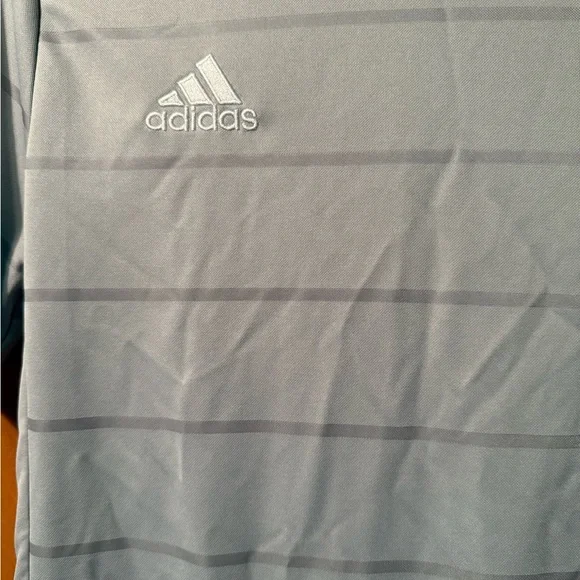 Adidas Gray Short Sleeve Performance Tee - Picture 2 of 4